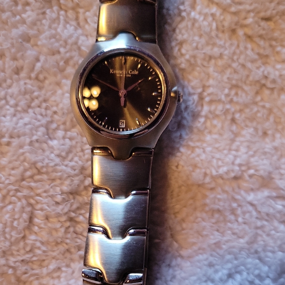 Kenneth Cole Silver Watch For Women